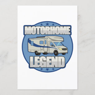 Motorhome Legend RV Retirement Gift Invitation