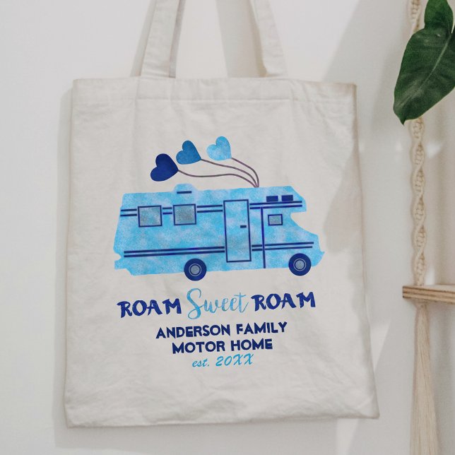 Motorhome RV Camper Travel | Add Family Name Tote Bag (Creator Uploaded)