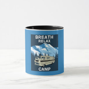 Motorhome RV Camper Travel Van Retro Mug