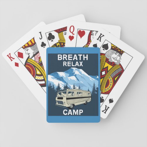 Motorhome RV  Camper  Travel Van  Retro Mug Poker Cards
