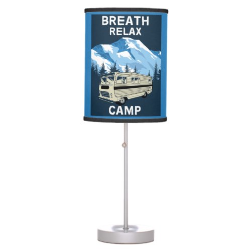 Motorhome RV  Camper  Travel Van  Retro Mug Table Lamp
