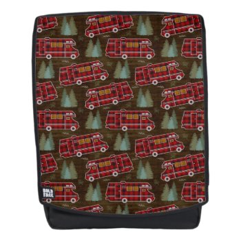 Motorhome Rv Camper Travel Van Rustic Pine Pattern Backpack by FancyCelebration at Zazzle