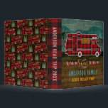 Motorhome RV Camper Travel Van Rustic Road Trip 3 Ring Binder<br><div class="desc">This personalized vacation binder with a rustic look is perfect for all your motor home travels. The front includes a red plaid motor home | camper. The RV travels over a background that had a wood grain look with mountains and pine trees. The original text says, "Roam Sweet Roam." The...</div>