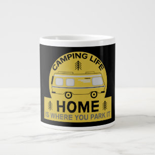 Motorhome RV Motorhome Camping Life Latte Mug