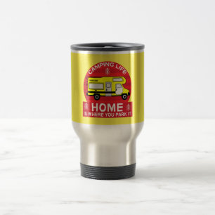 Motorhome RV Motorhome Camping Life Latte Mug