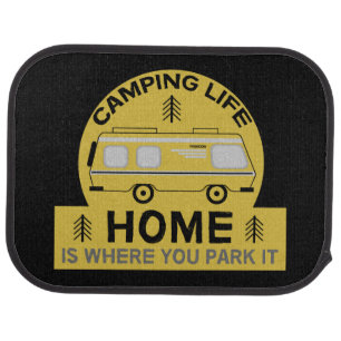 Motorhome   RV Motorhome   Camping Life Latte Mug  Car Floor Mat