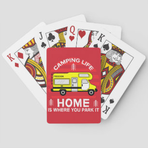 Motorhome RV Motorhome Camping Life Latte Mug Poker Cards