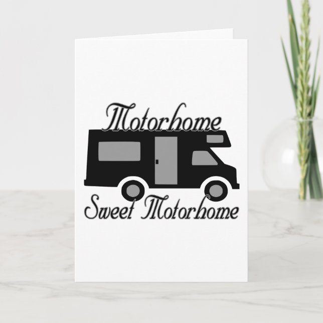 Motorhome Sweet Motorhome Card (Front)