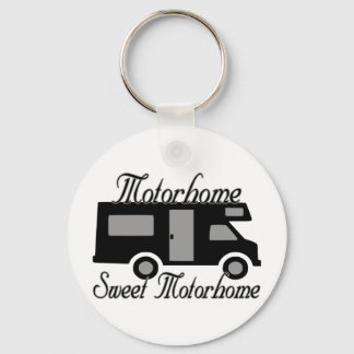 Motorhome Sweet Motorhome RV Keychain