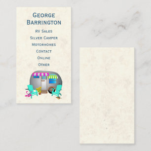 Motorhomes RV Sales Associate Business Card