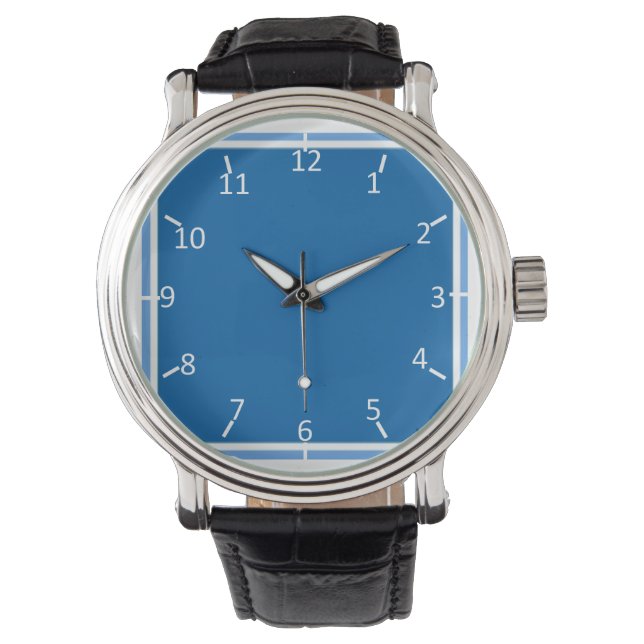 Motoring Blue and White Watch (Front)