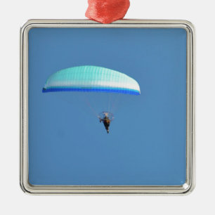 Motorised Paraglider Metal Ornament