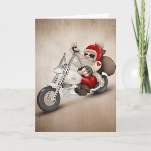 Motorized Santa Claus Holiday Card