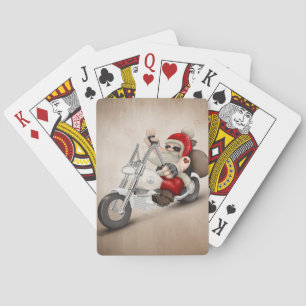 Motorized Santa Claus Poker Cards