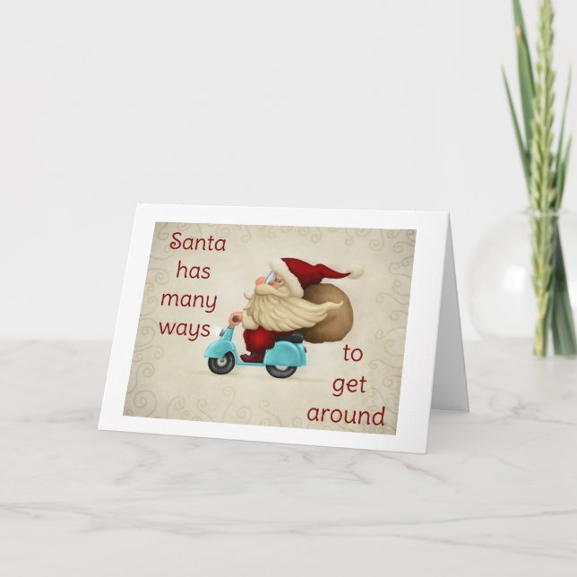 **MOTORIZED SANTA** COMING YOUR WAY! CARD (Front)