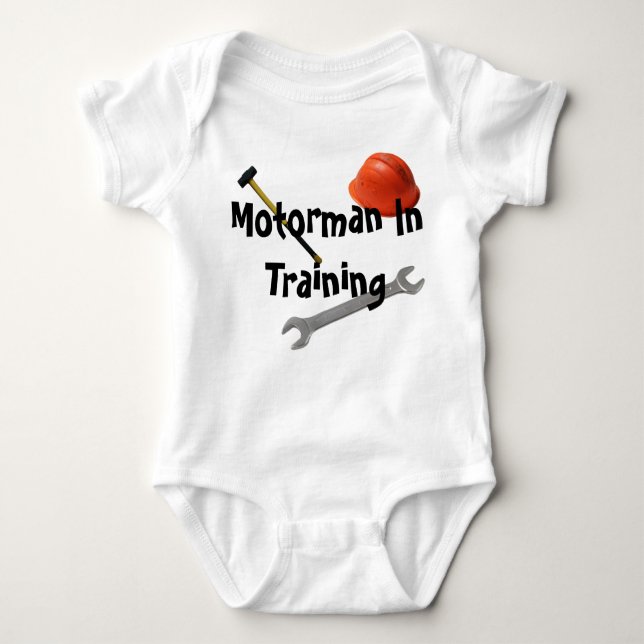 Motorman Baby Bodysuit (Front)
