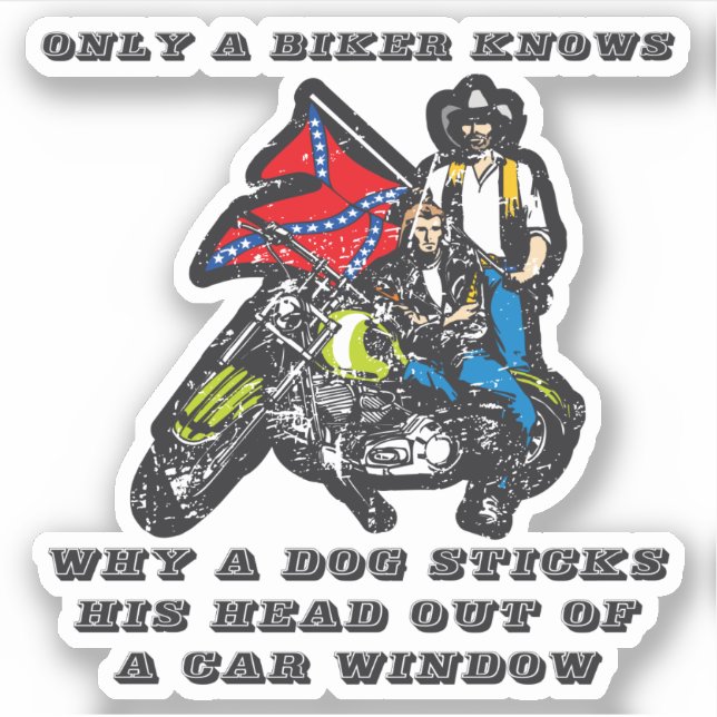 Motorrad Only a Biker knows Spruch Sticker (Front)