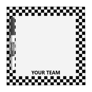 Motorsport Racing Checkered Dry Erase Board