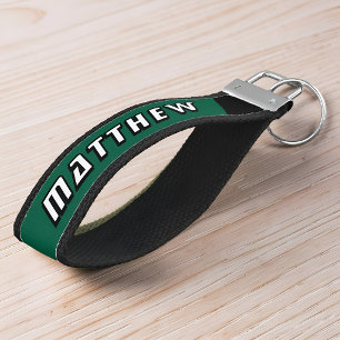 Motorsport Racing Driver Name Custom Wrist Keychain