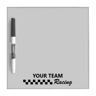 Motorsport Racing Team Dry Erase Board