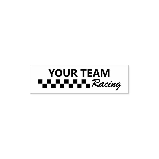 Motorsport Racing Team Pocket Stamp (Design)