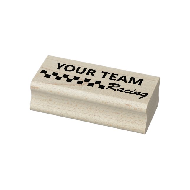 Motorsport Racing Team Rubber Stamp (Stamp)