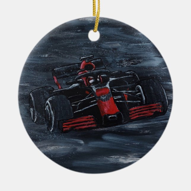 Motorsports Ceramic Ornament (Front)