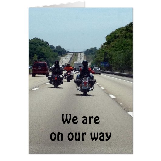 MOTORYCYCLISTS READY TO "PARTY" 50TH CARDS (Front)