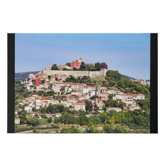 Motovun Croatia Faux Canvas Print