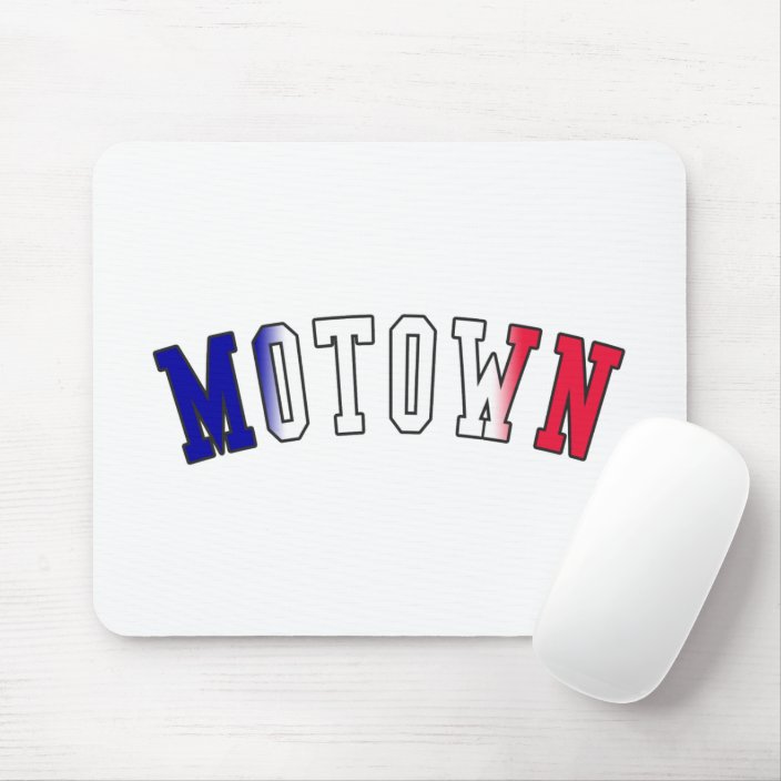 Motown in Michigan State Flag Colors Mousepad