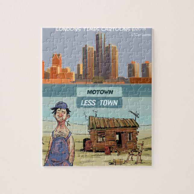 Motown LessTown Funny Jigsaw Puzzle (Vertical)