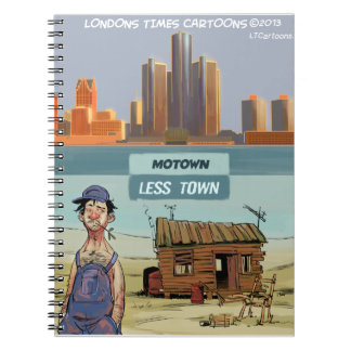 Motown LessTown Funny Notebook
