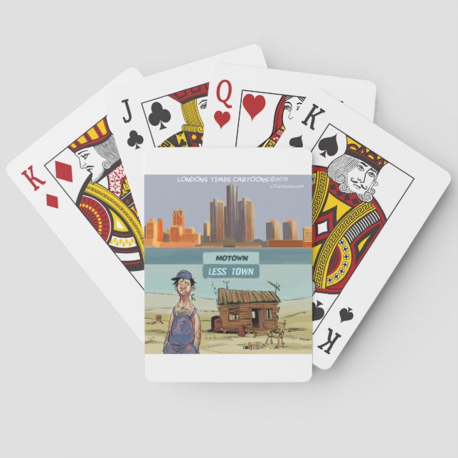 Motown LessTown Funny Poker Cards (Back)