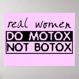 Motox Not Botox Dirt Bike Motocross Poster