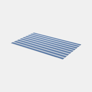 Mottled Calypso Blue Striped | Medium Rug