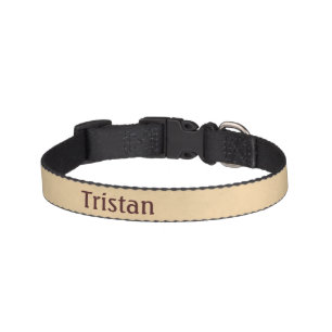 Mottled Champagne with Name Pet Collar