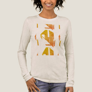 Mottled Gold Orange Southwest-inspired Abstract Tri-Blend Shirt