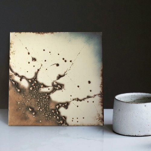 Mottled Marbled Earth Tone Wall Decor Abstract Cer Ceramic Tile