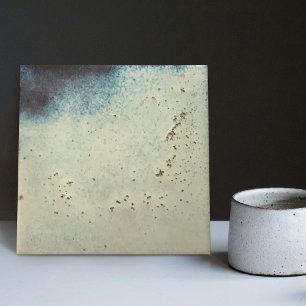 Mottled Marbled Earth Tone Wall Decor Art Nouveau Ceramic Tile