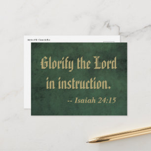 Motto of St. César de Bus (SLE 001) Postcard