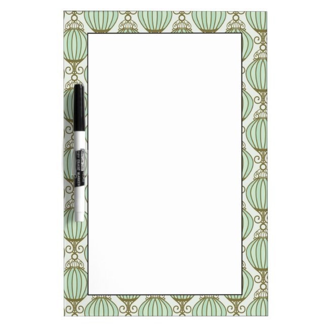 Motton Blue Pattern Dry-Erase Board (Front)