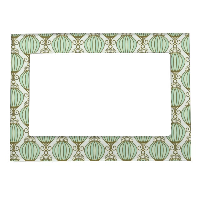 Motton Blue Pattern Magnetic Photo Frame (Front)