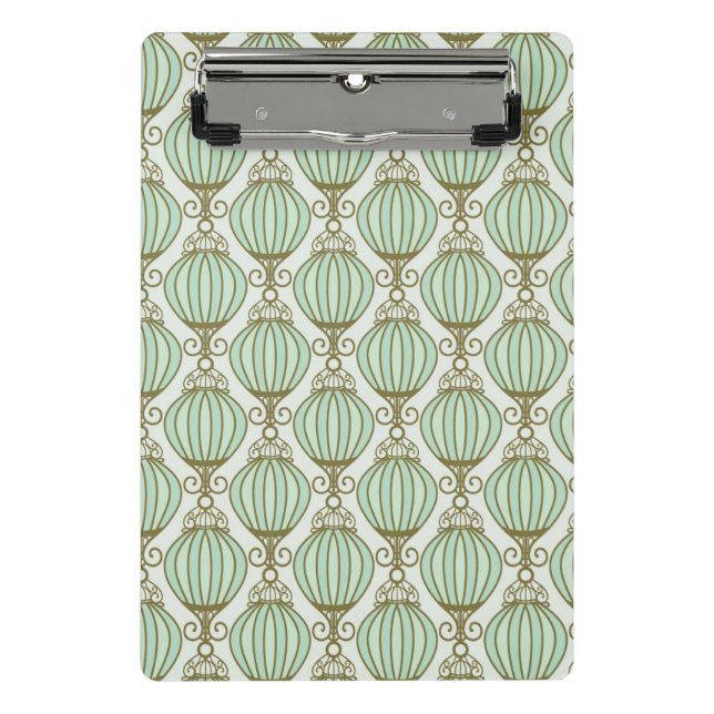 Motton Blue Pattern Mini Clipboard (Front)