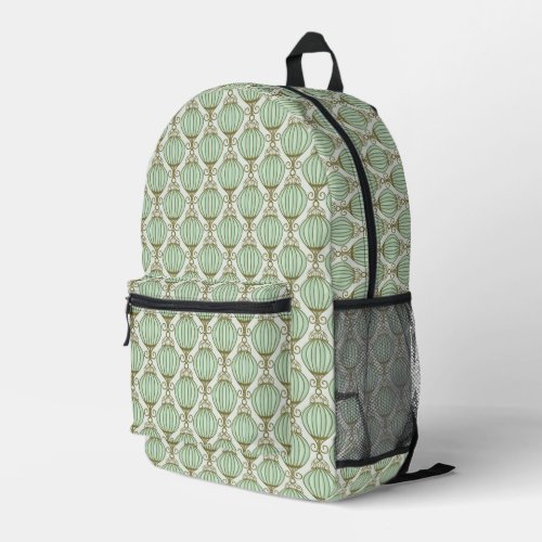 Motton Blue Pattern Printed Backpack