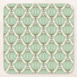 Motton Blue Pattern Square Paper Coaster