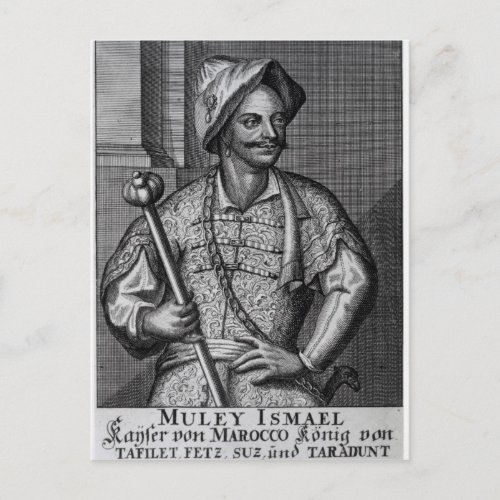 Moulay Ismail Ibn Sharif 1719 Postcard
