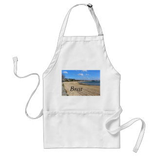 Moulin Blanc beach in Brest Adult Apron