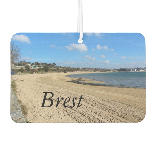 Moulin Blanc beach in Brest Air Freshener (Front)