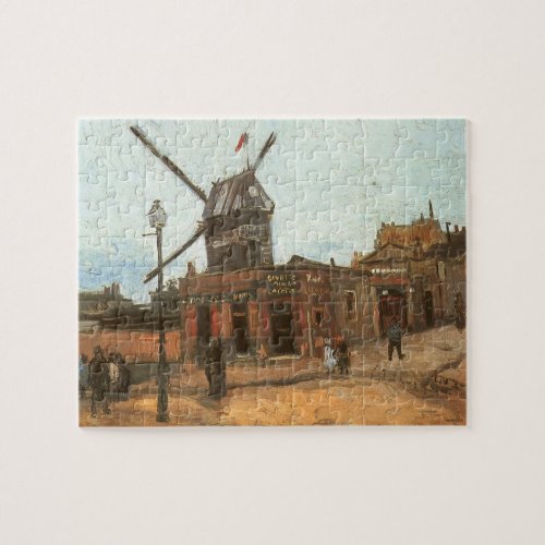 Moulin de la Galette by Vincent van Gogh Windmill Jigsaw Puzzle
