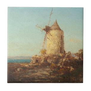 Moulin De Saint-Mitre, Près De Martigues Ceramic Tile